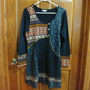 Adore tunic dress - cute! Size medium